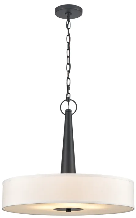 Leo 22'' Wide 4-Light Pendant - Matte Black