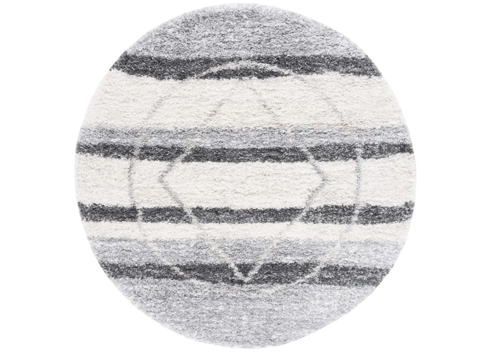 FONTANA SHAG Round Power Loomed 6'-7" X 6'-7" Round Rug