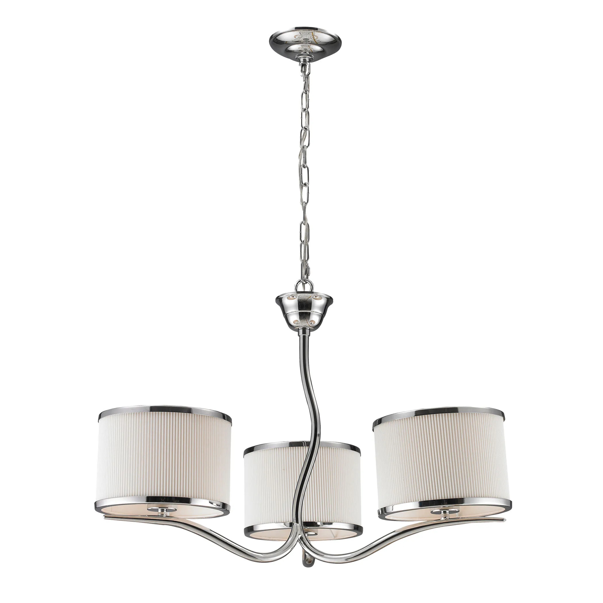 Annika 3-Light Chandelier in Polished Chrome