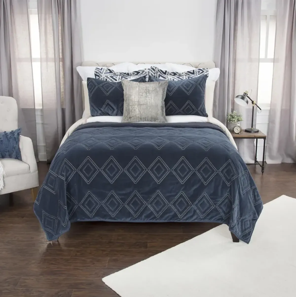 Auden Diamond BlueStandard Sham