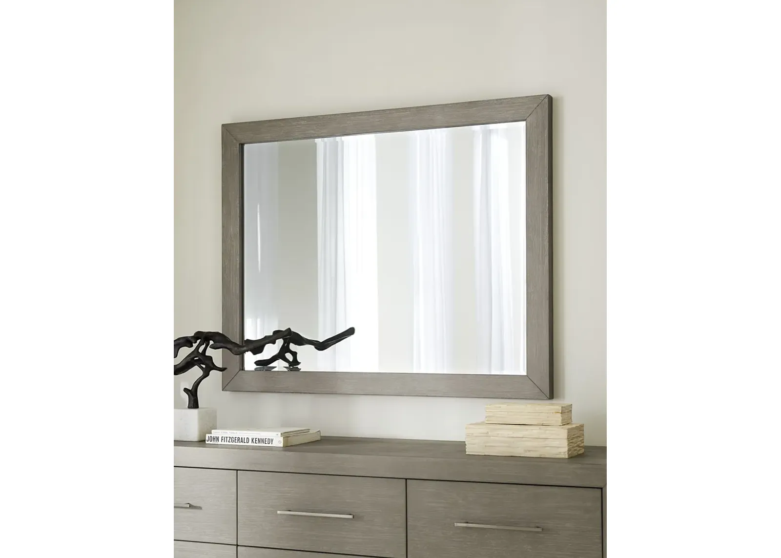 Melbourne Beveled Glass Mirror in Mineral