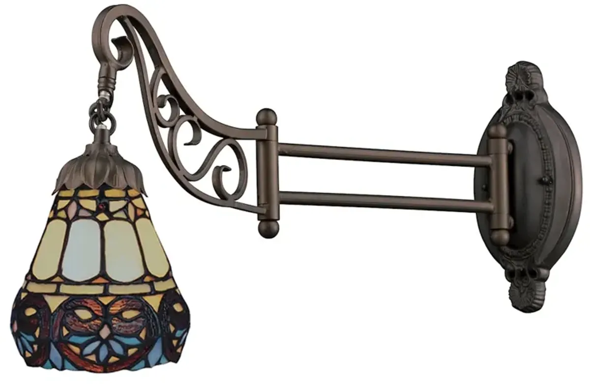 Mix-N-Match 12" High 1-Light Sconce - Tiffany Bronze