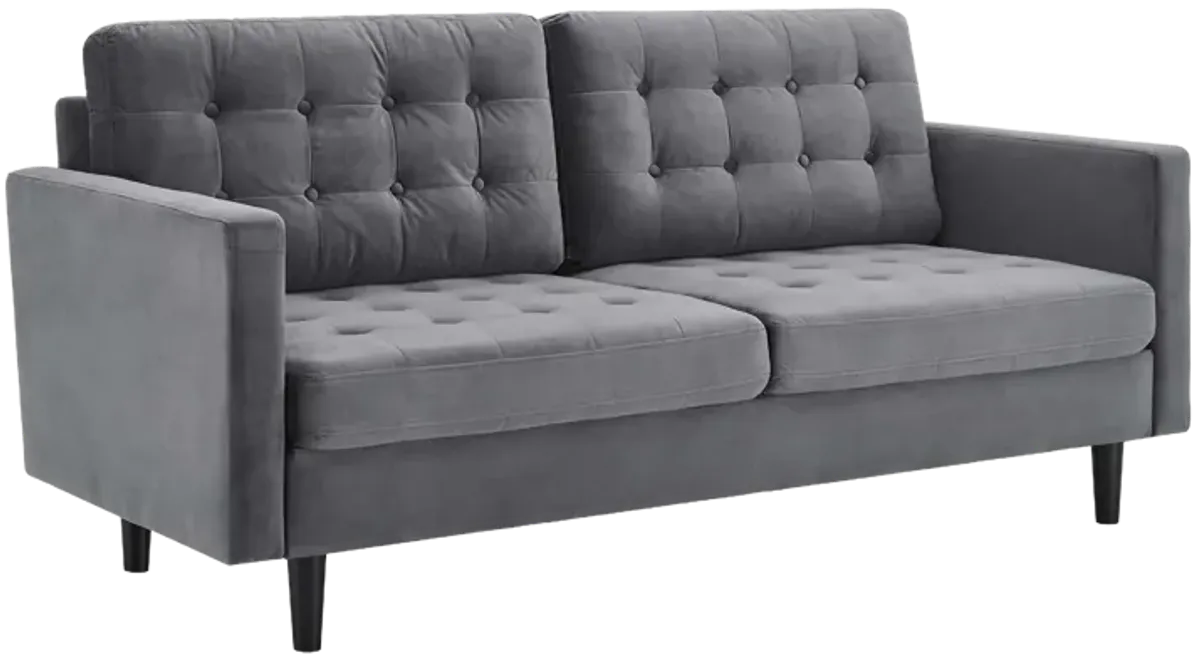 Exalt Tufted Performance Velvet Sofa