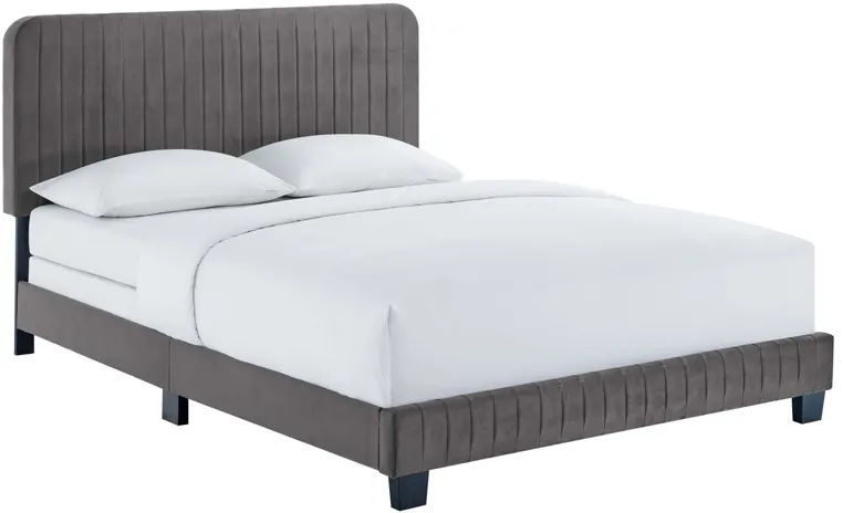 Celine Channel Tufted Performance Bed