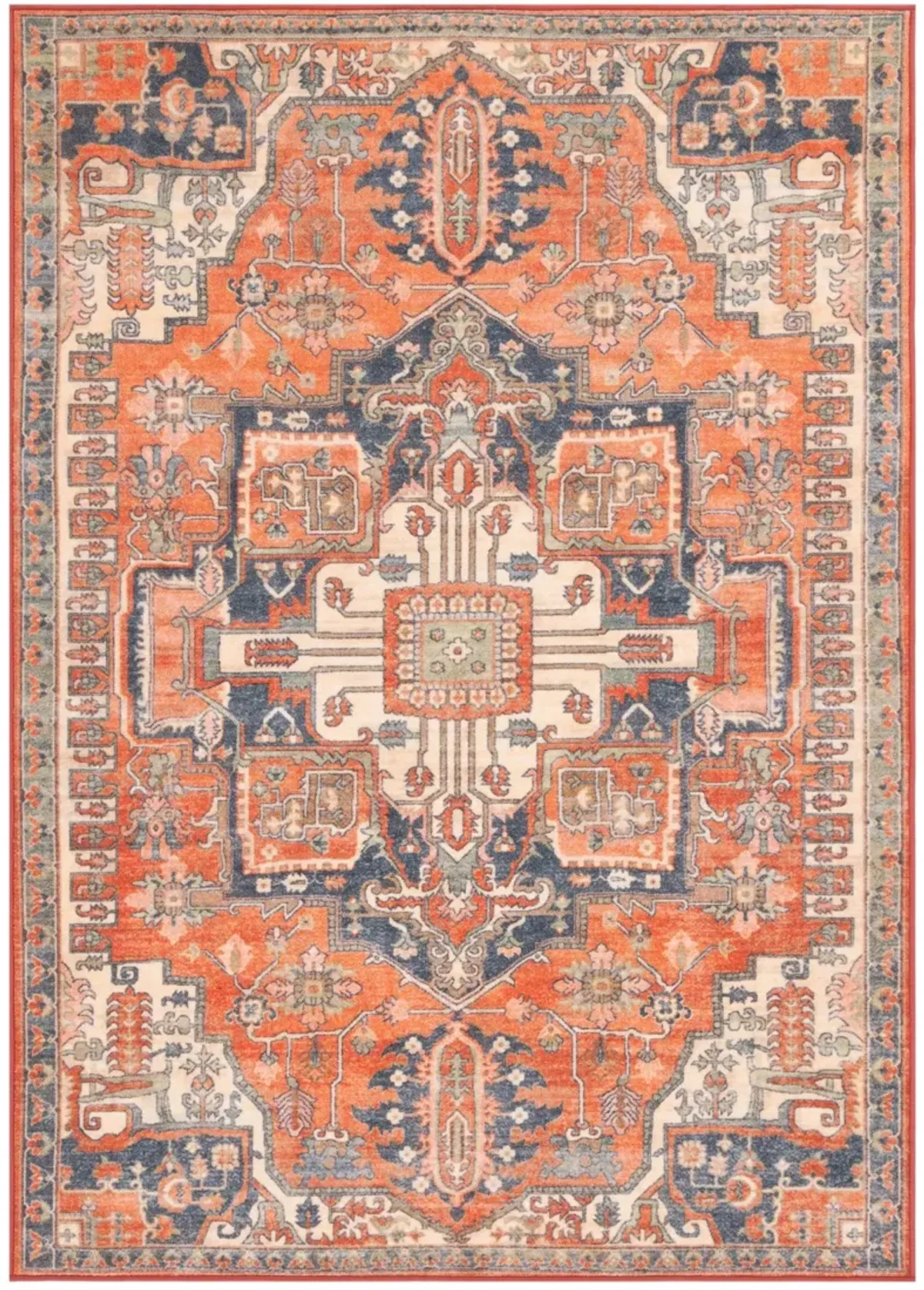 JOURNEY 100 RUST  4'-4' x 6'-4' Small Rectangle Rug
