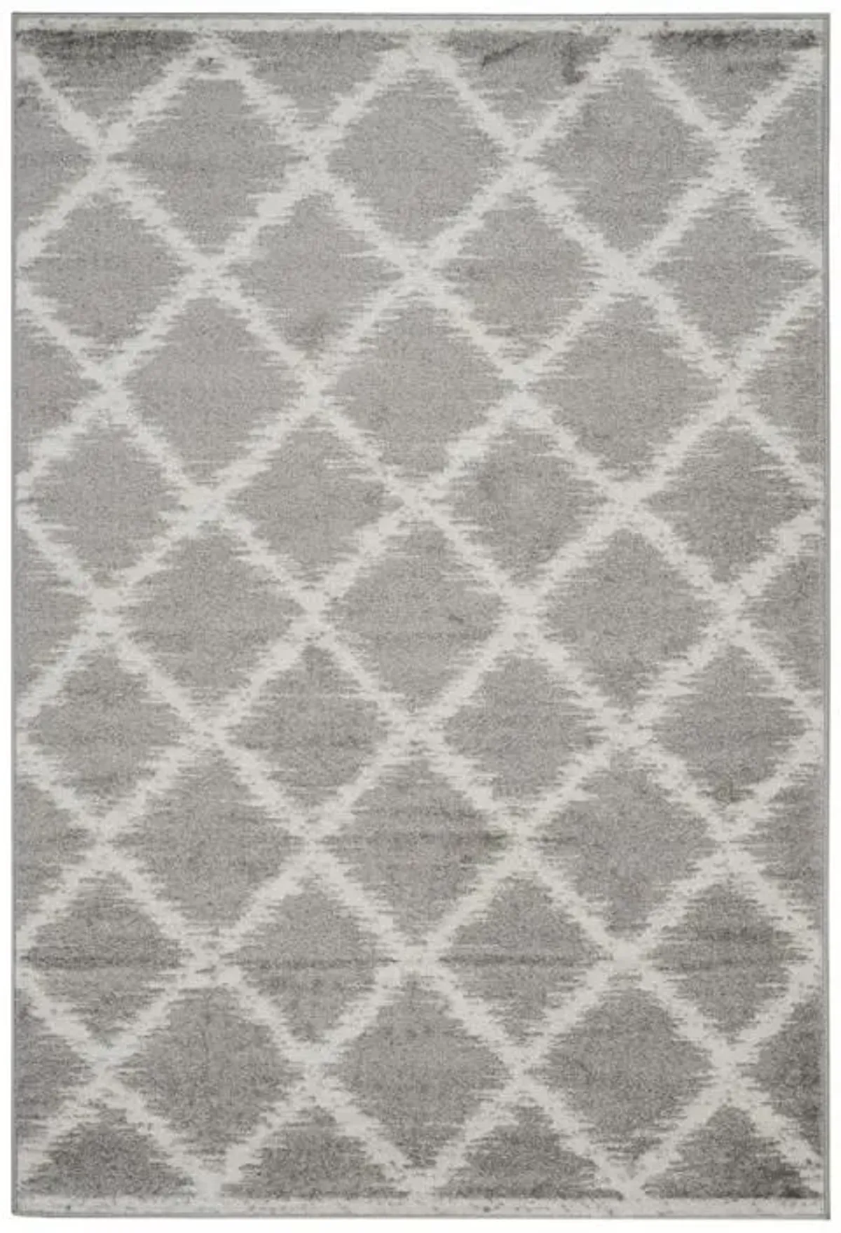 Adirondack Contemporary Silver / Ivory 3' X 5' Powerloomed Rug