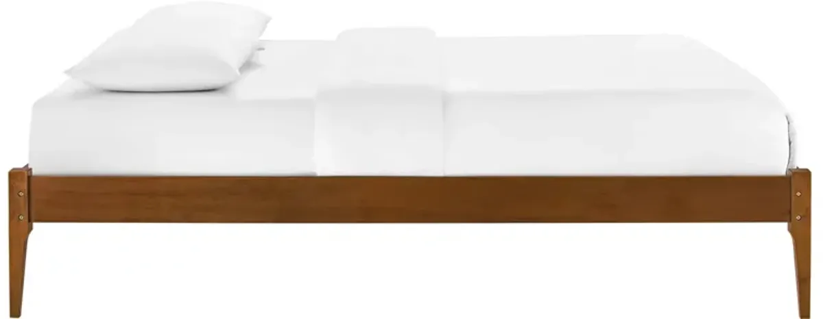 June Full Wood Platform Bed Frame