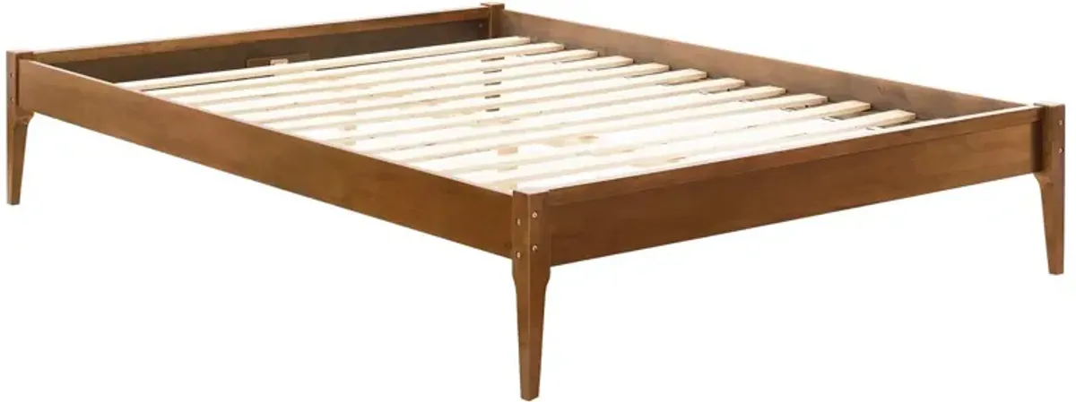 June Full Wood Platform Bed Frame