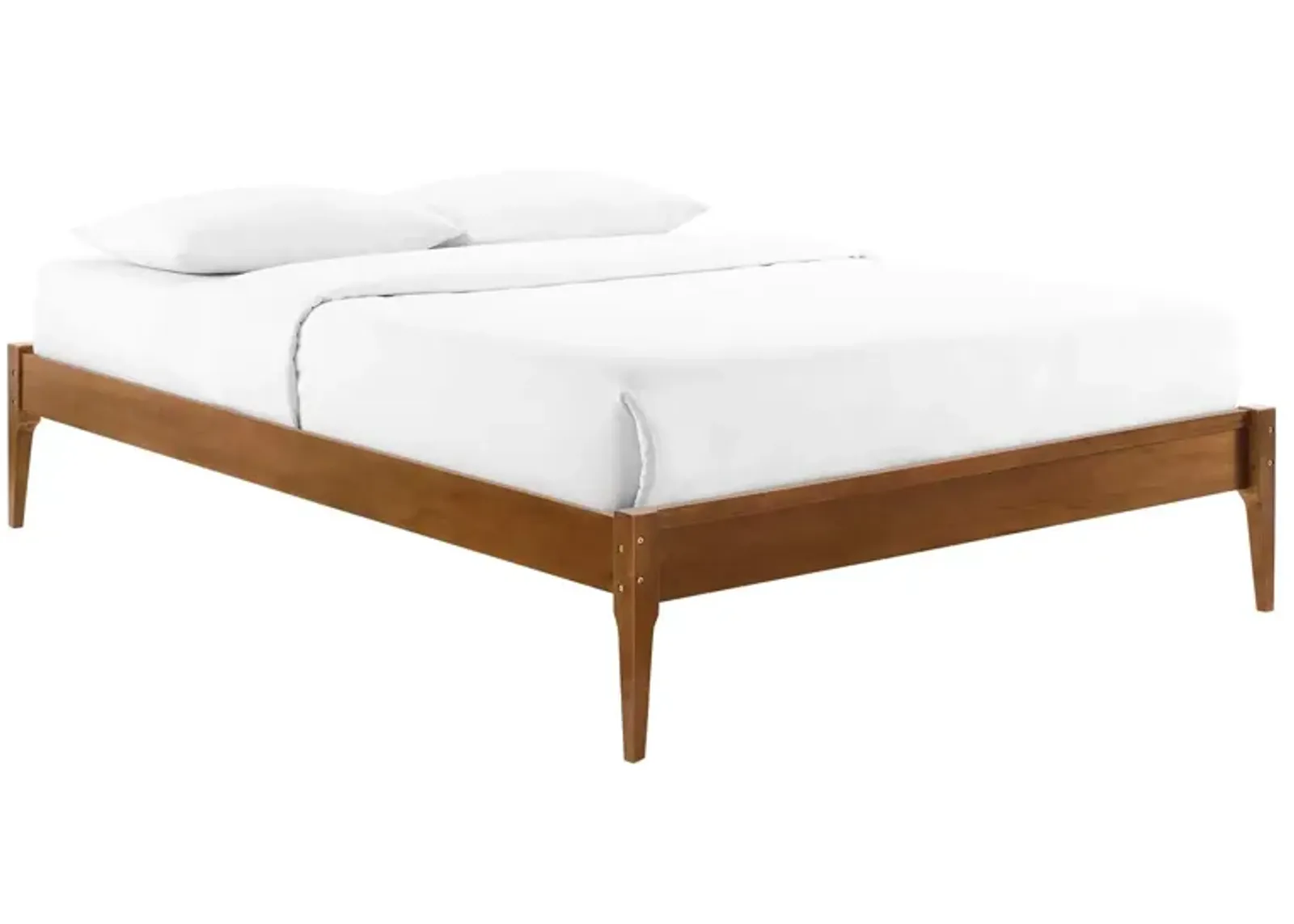 June Full Wood Platform Bed Frame