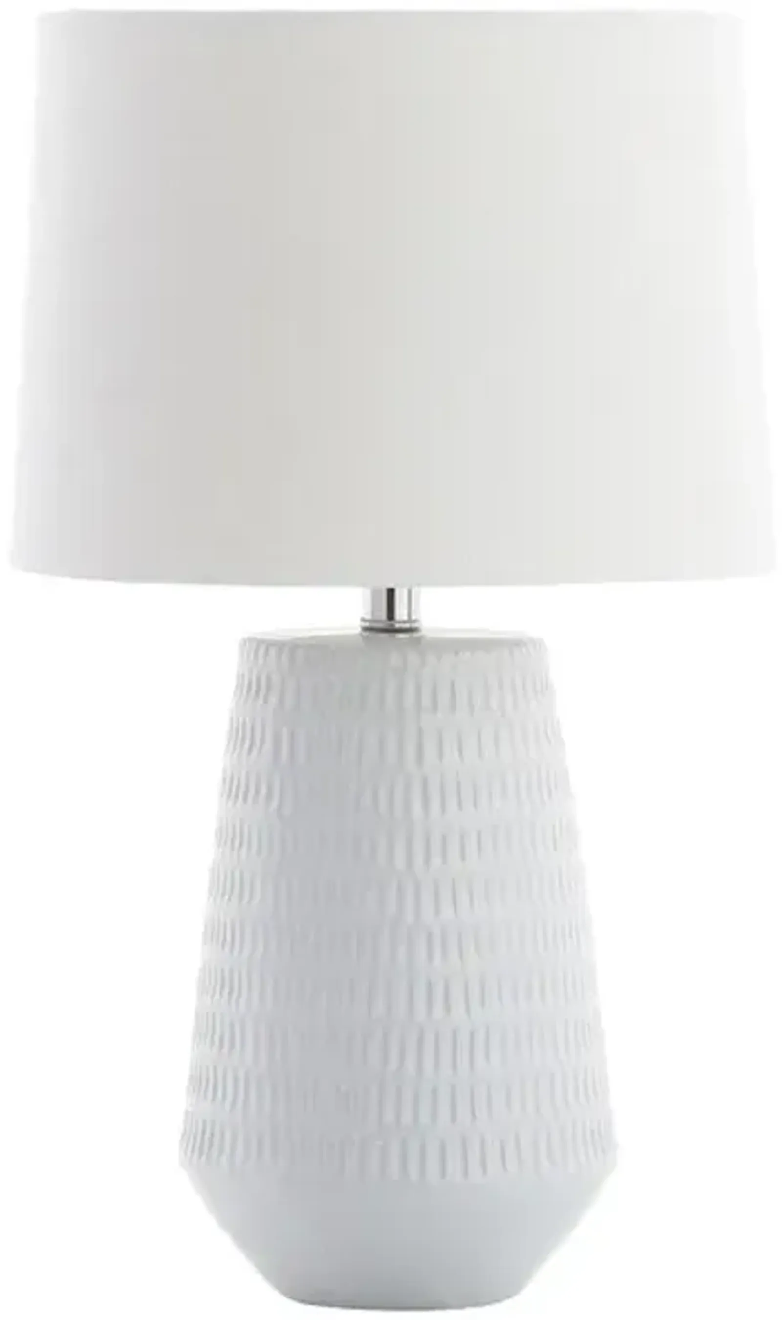 STARK, 20.5 INCH, WHITE, CERAMIC/IRON TABLE LAMP W/ USB PORT?