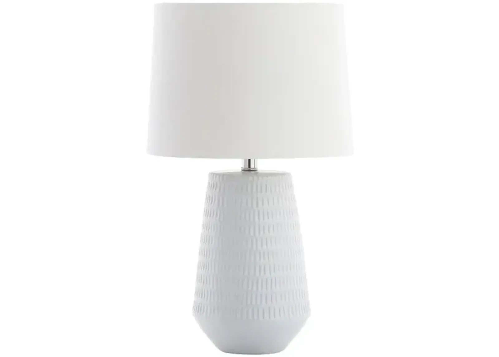 STARK, 20.5 INCH, WHITE, CERAMIC/IRON TABLE LAMP W/ USB PORT?