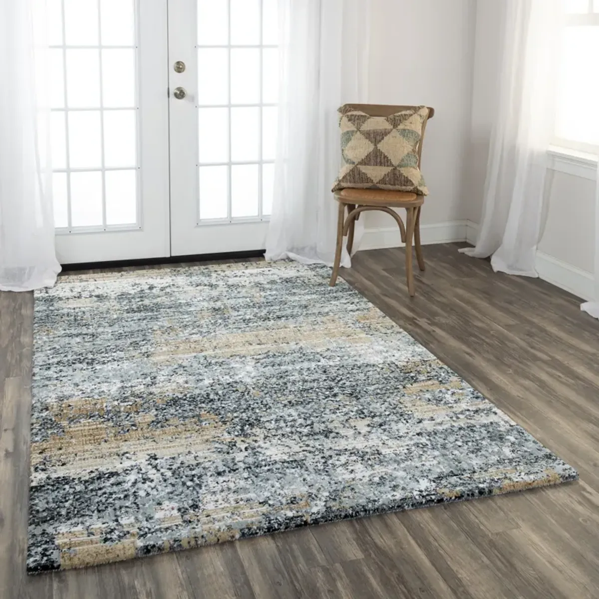 Elite Lt. Gray  Recycled Polyester 9'x12' Rectangle Rug