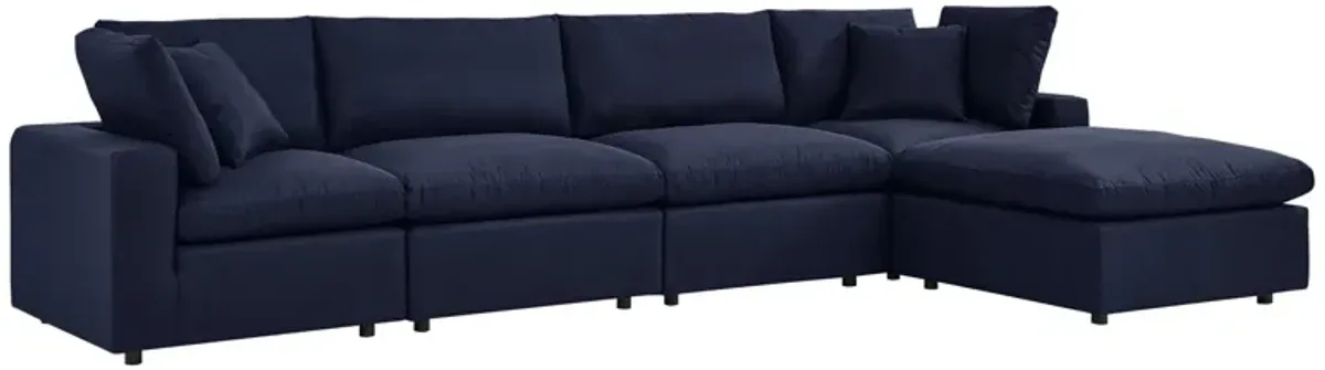 Commix 5-Piece Outdoor Patio Sectional Sofa