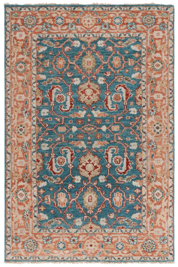 SAMARKAND HAND KNOTTED 6' x 9' area rug