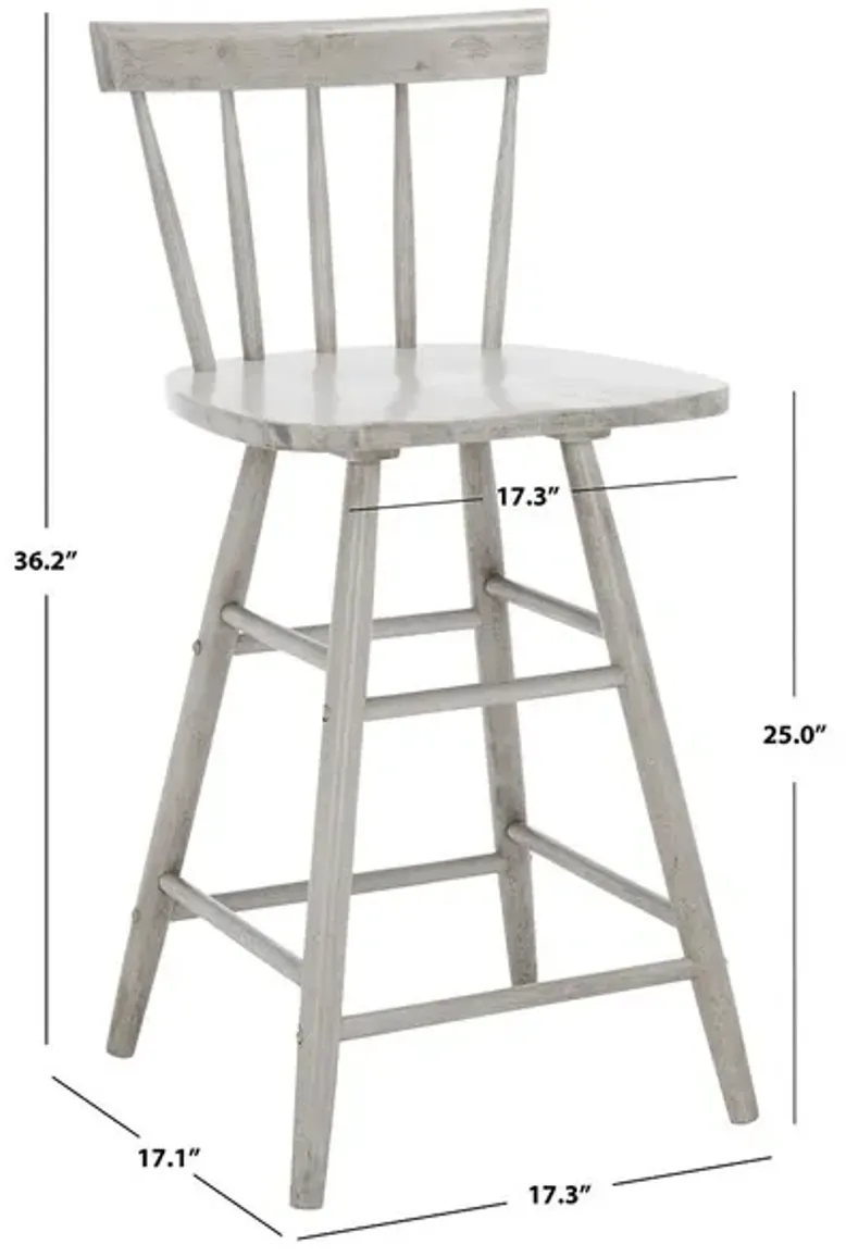 TALLY WOOD COUNTER STOOL