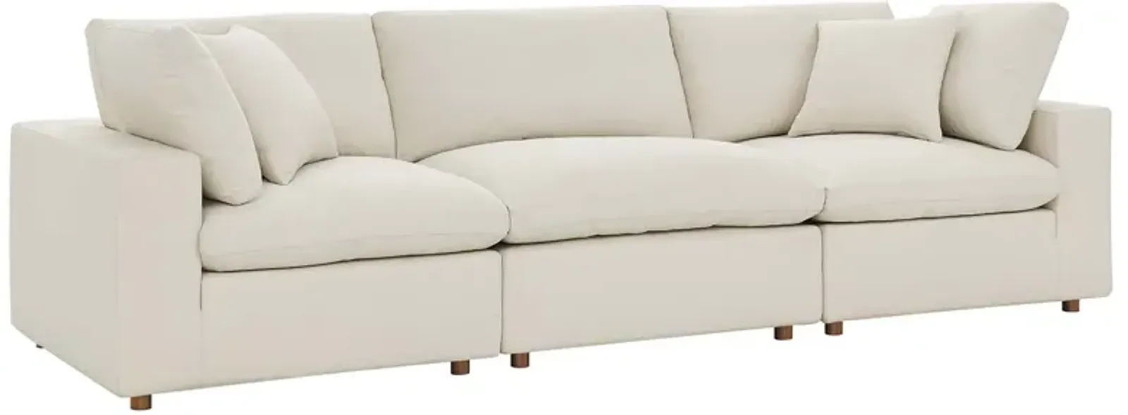 Commix Down Filled Overstuffed 3-Piece Sofa