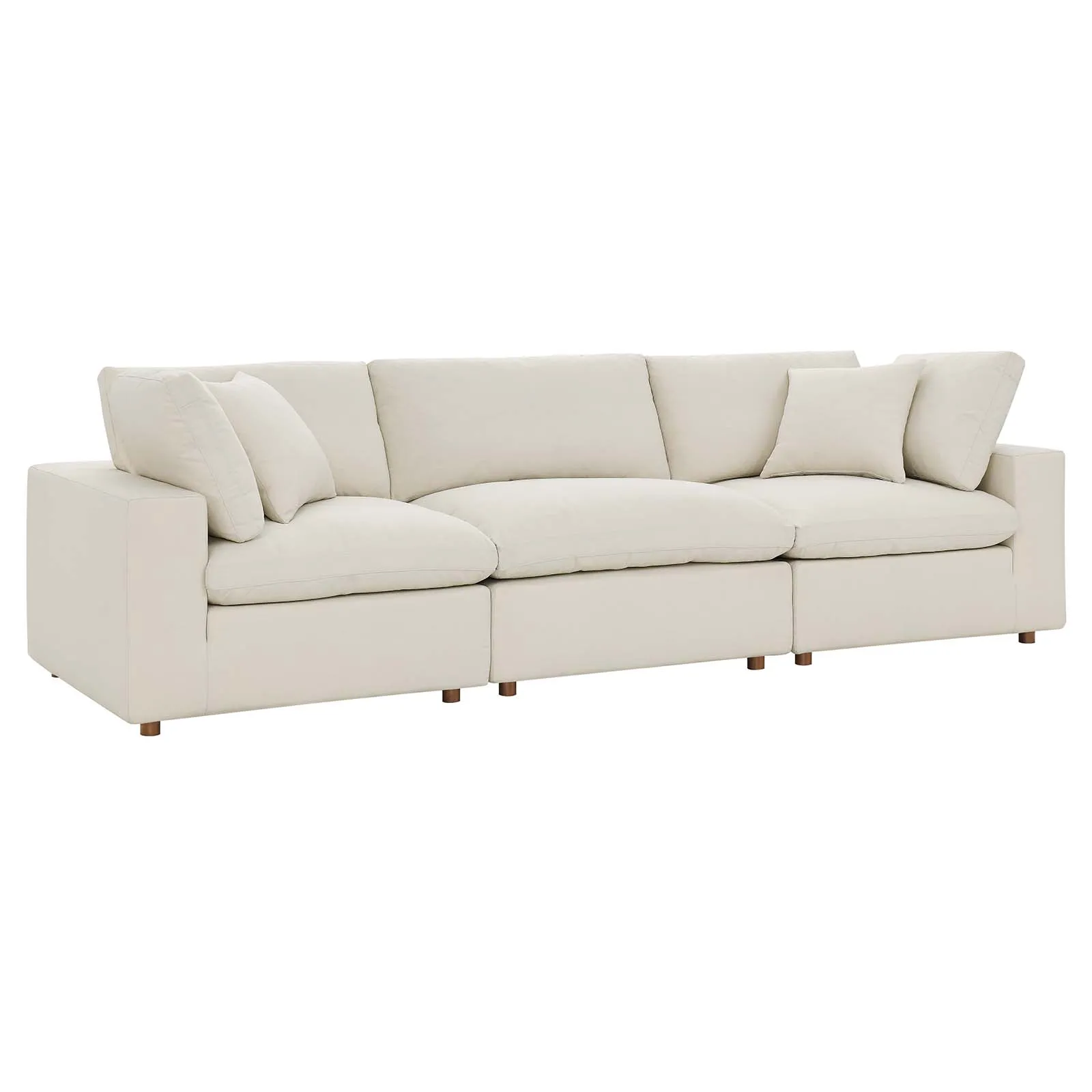 Commix Down Filled Overstuffed 3-Piece Sofa