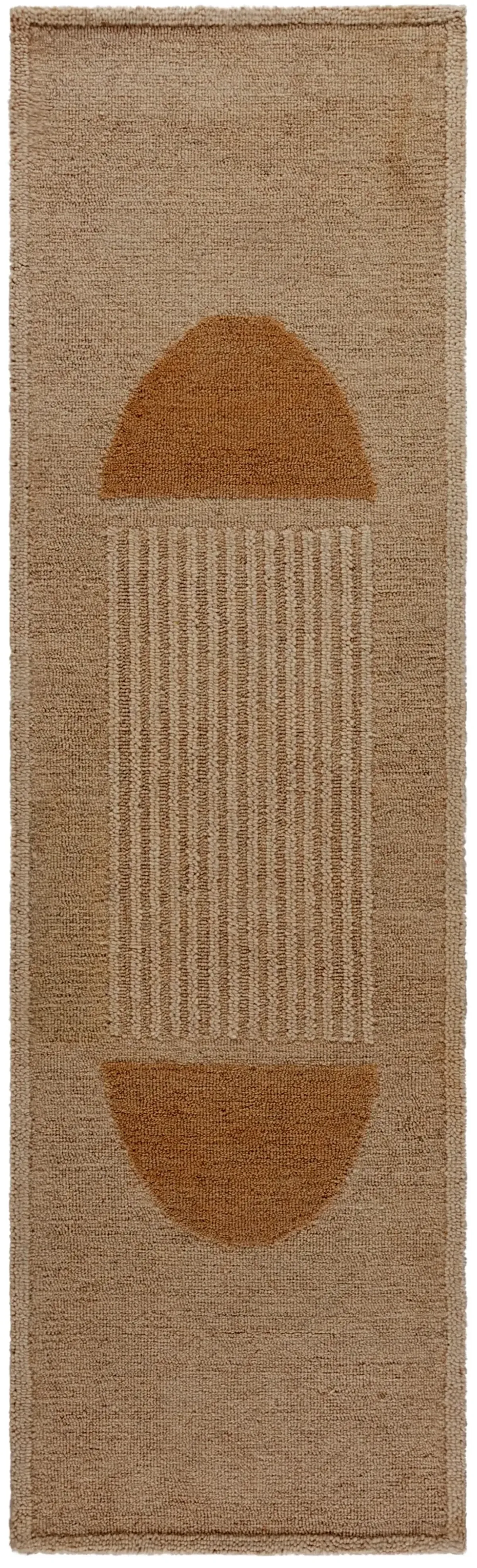 RODEO DRIVE 377 IVORY  2'-3' x 8' Runner Rug