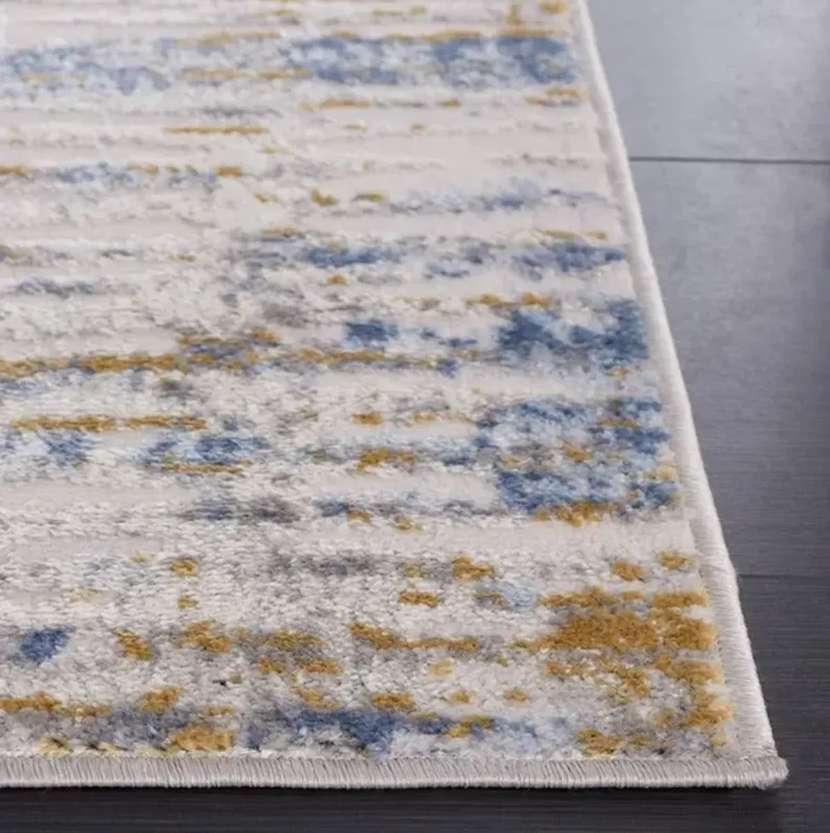 PALMA 342 Blue 2'-2' X 9' Runner Rug