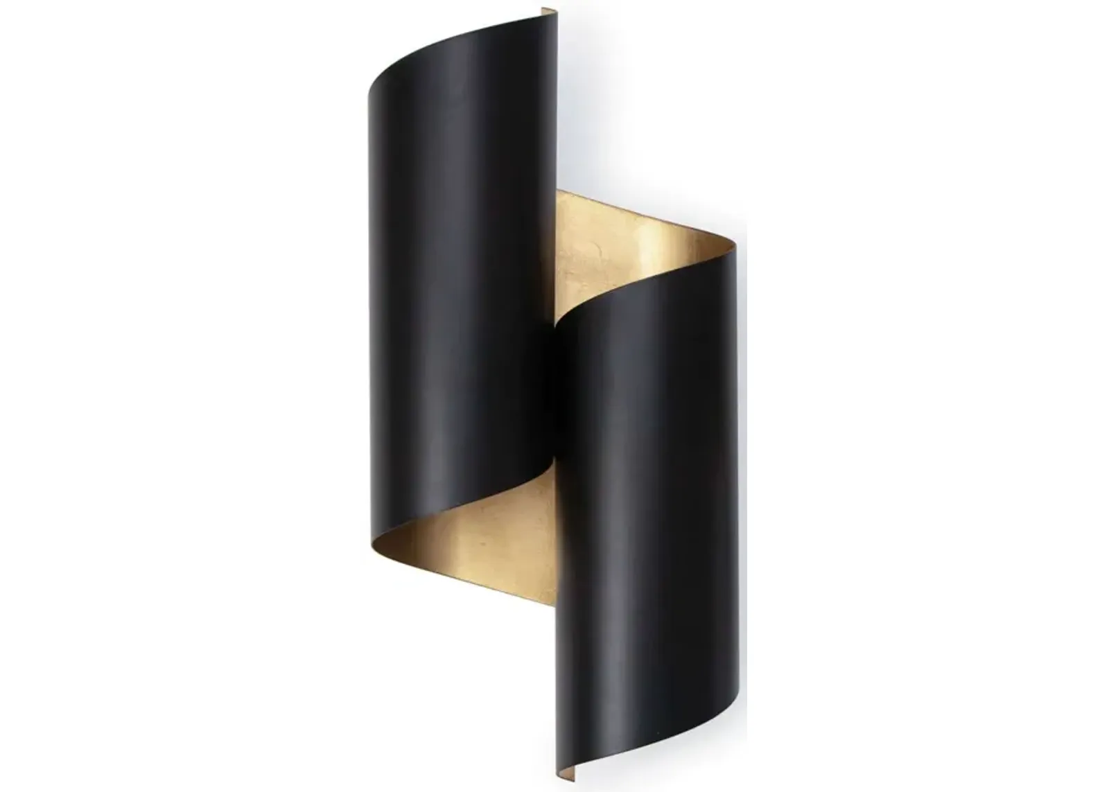 Folio Sconce (Black and Gold)