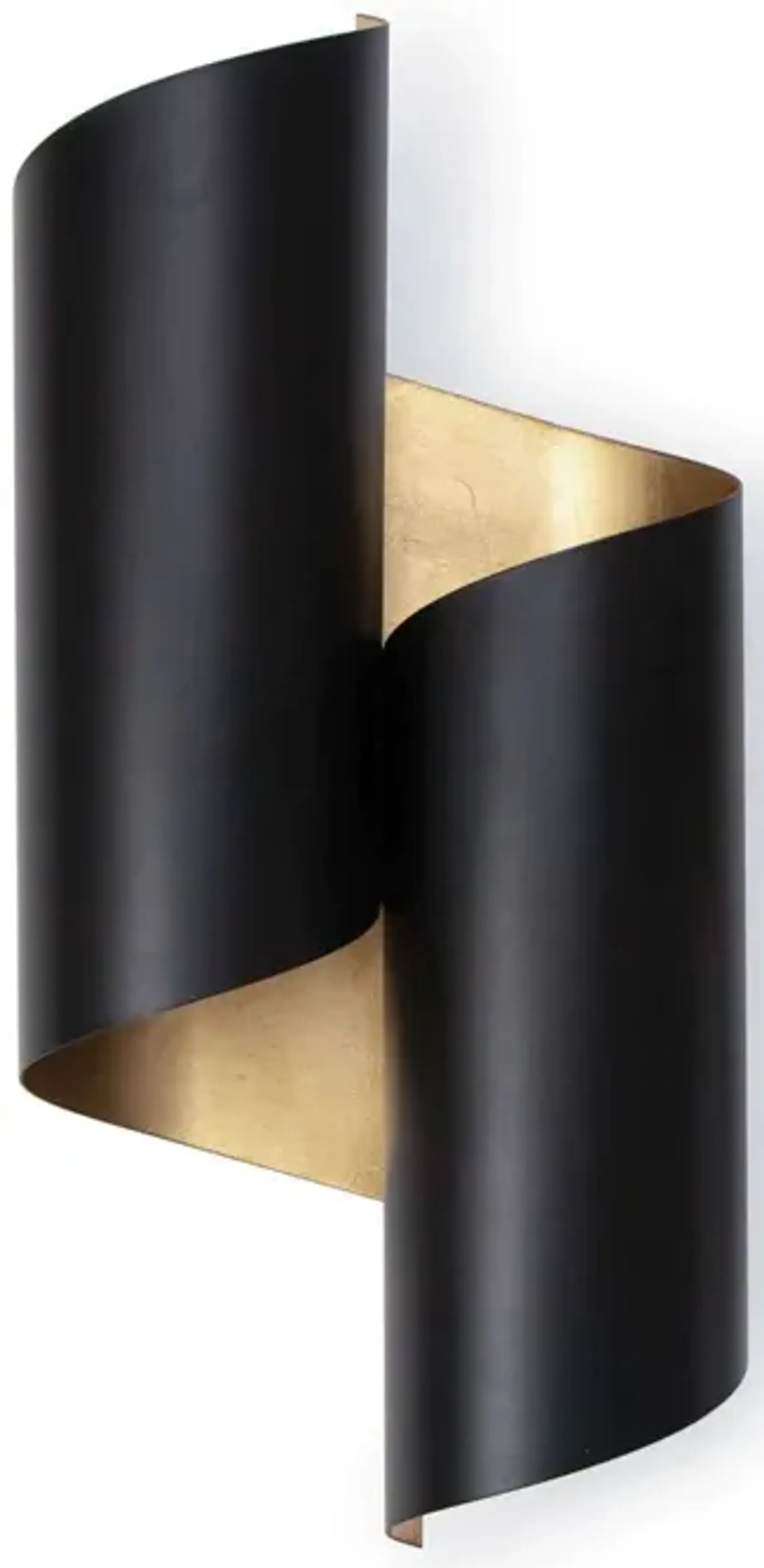 Folio Sconce (Black and Gold)