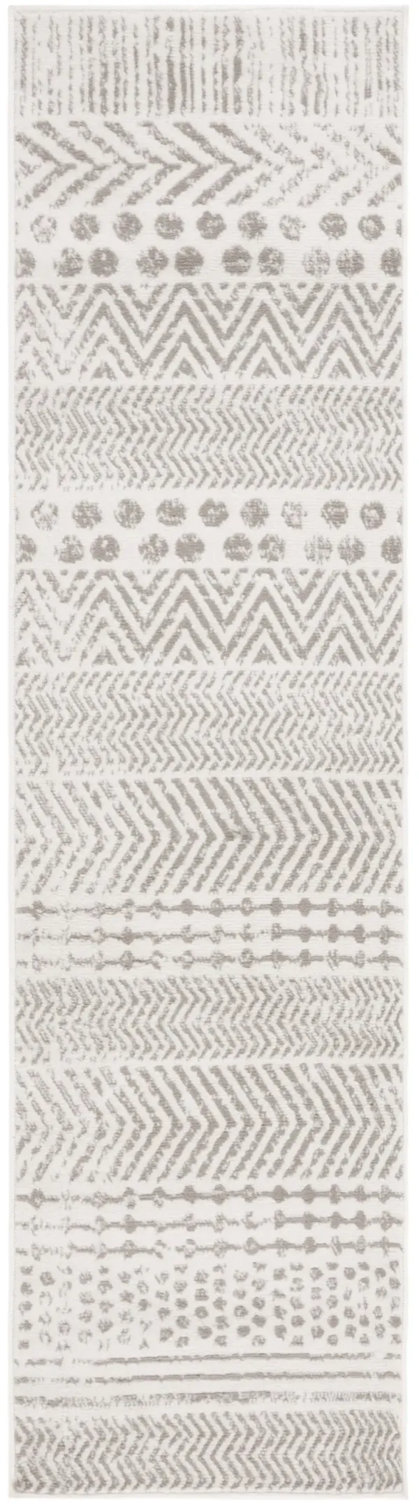 PYRAMID 230 IVORY  2'-2' x 7' Runner Rug