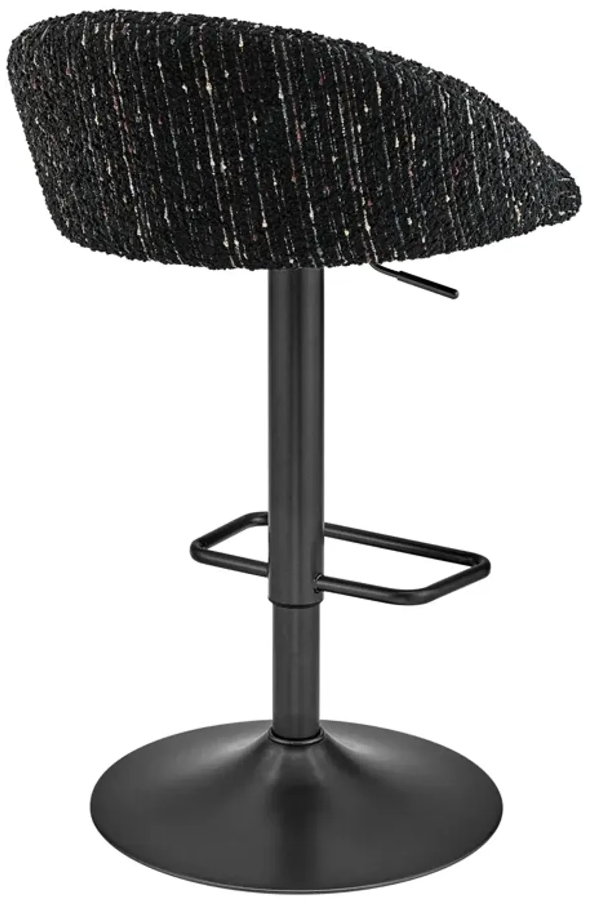 Jorrell KD Fabric Gaslift Swivel Bar Stool, Zenith Black