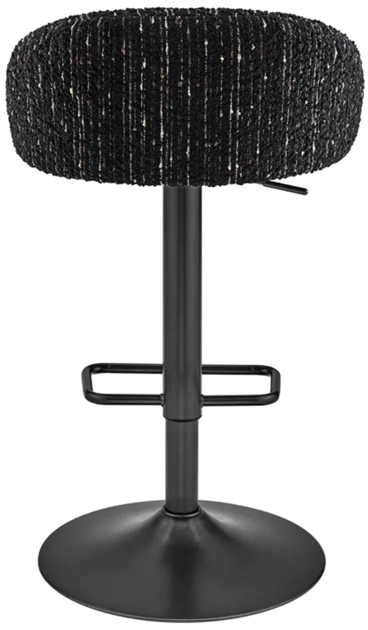 Jorrell KD Fabric Gaslift Swivel Bar Stool, Zenith Black