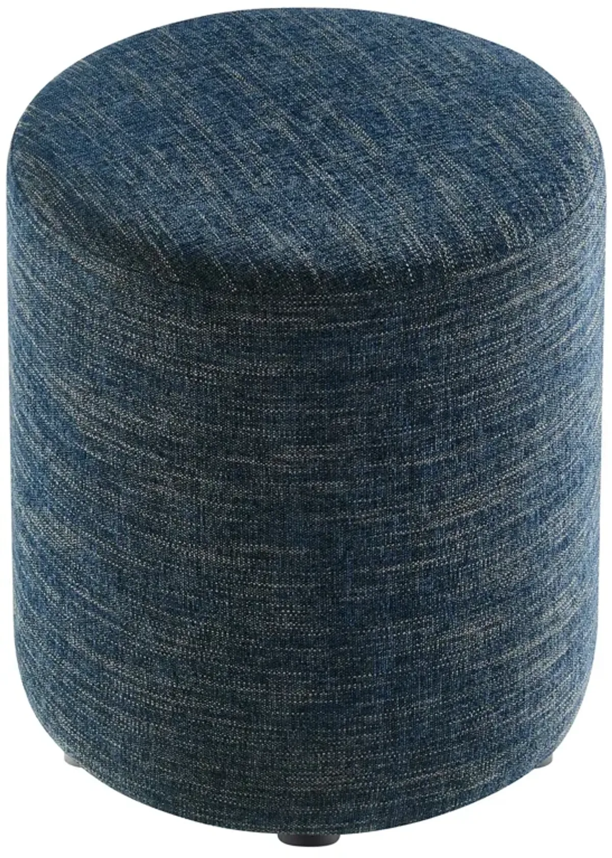 Callum 16" Round Woven Heathered Fabric Upholstered Ottoman by Modway