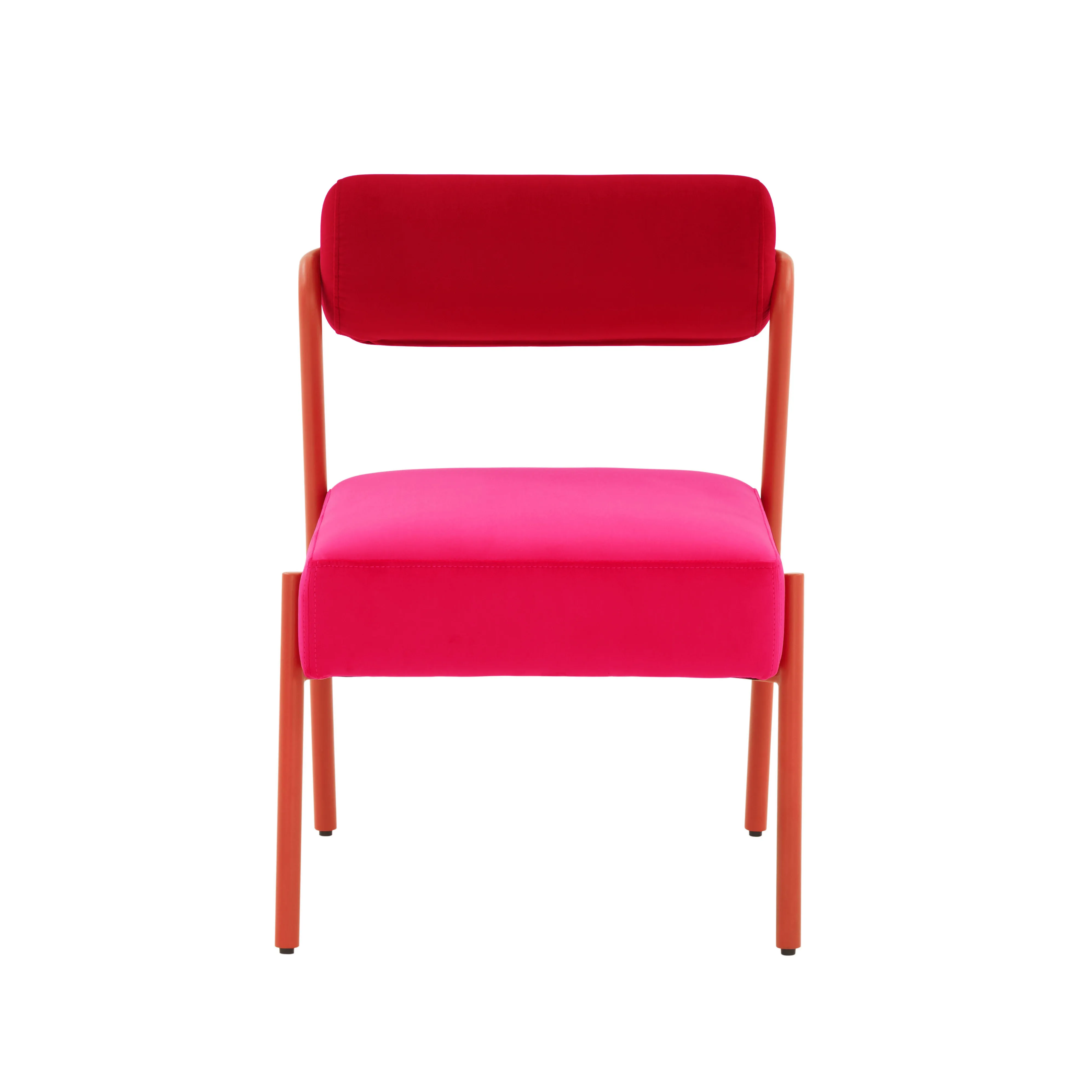 Jolene Hot Pink Velvet Accent Chair