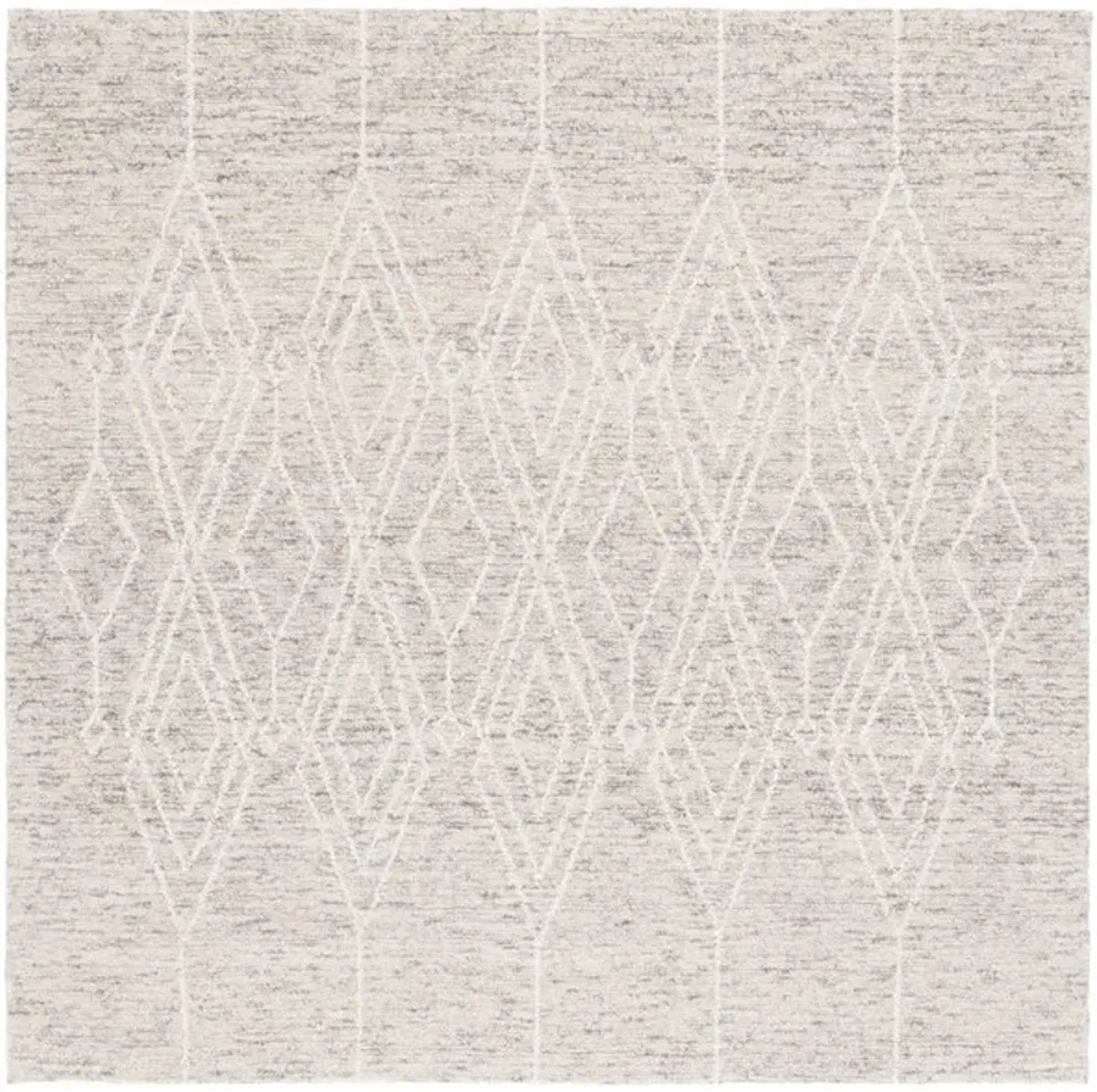 EBONY 357 Grey  6' X 6' Square Square Rug