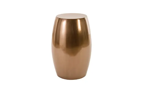 vex side table, polished bronze