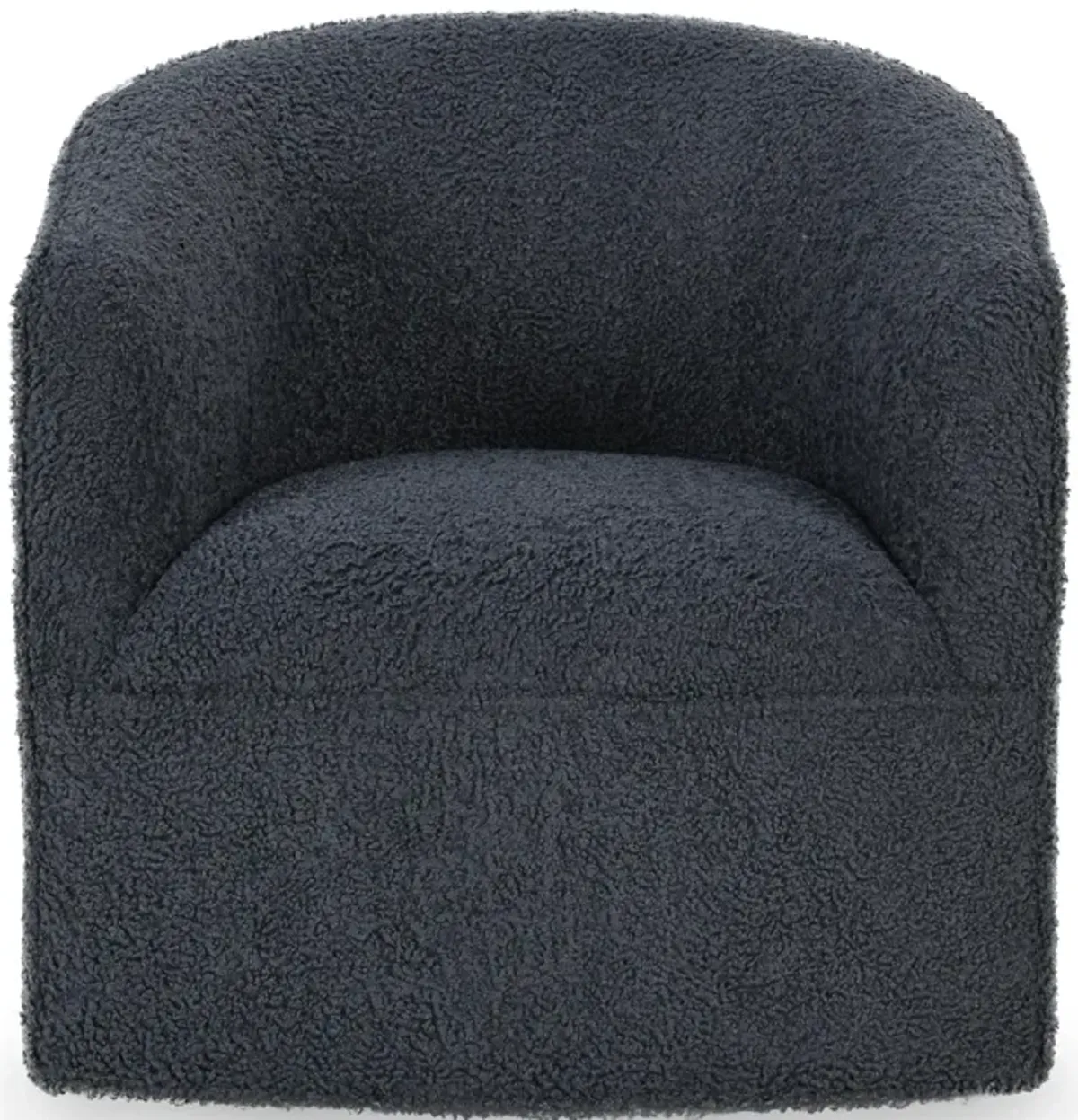 Valencia Blue Fabric Swivel Accent Chair