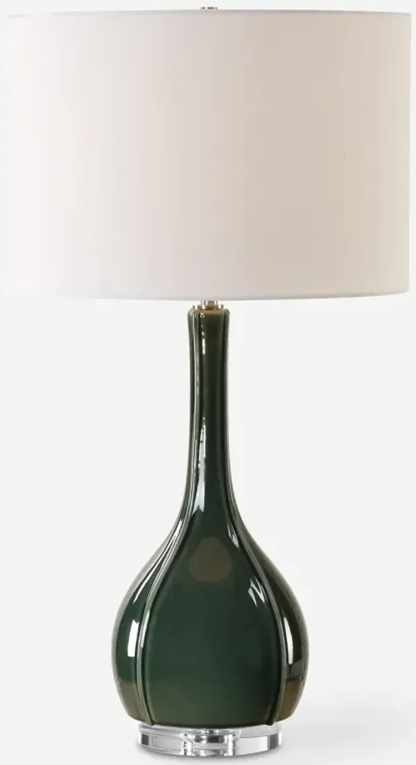 Essex Green Glass Table Lamp
