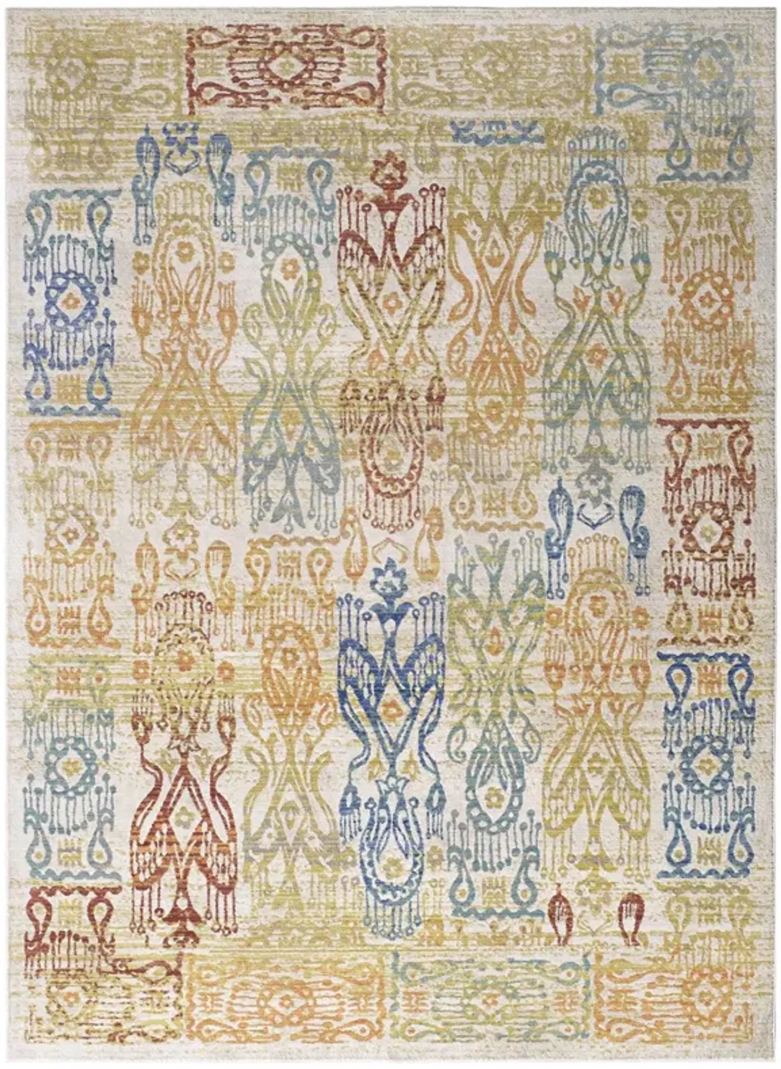 Solimar Distressed Southwestern Aztec 4x6 Area Rug