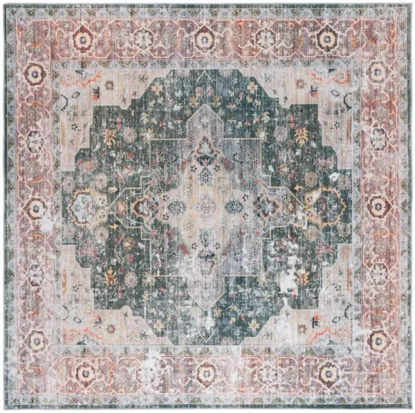 ARIZONA 126 GREEN  6' x 6' Square Square Rug