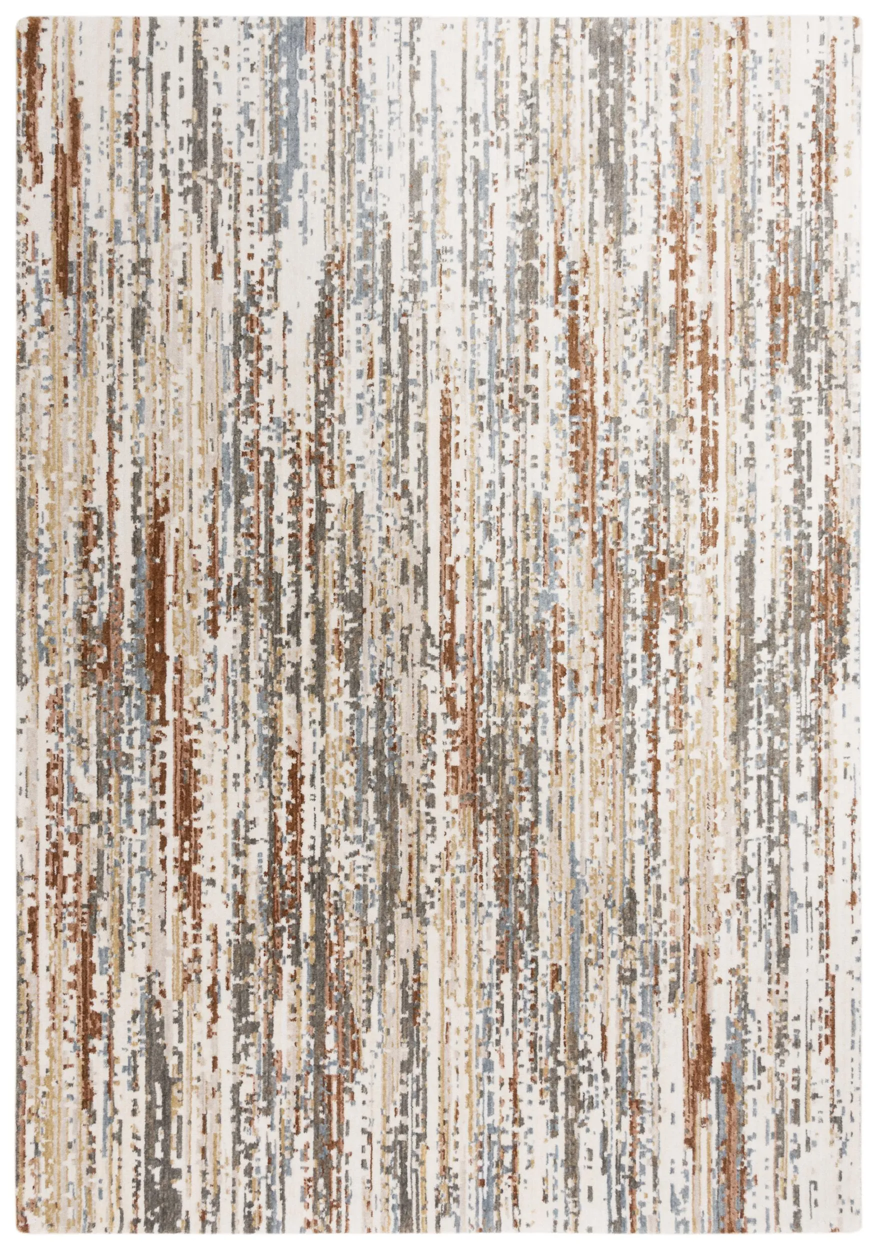 Jasper beige/Multi Abstract Recycled Polyester 10' x 13' Rectangle Rug