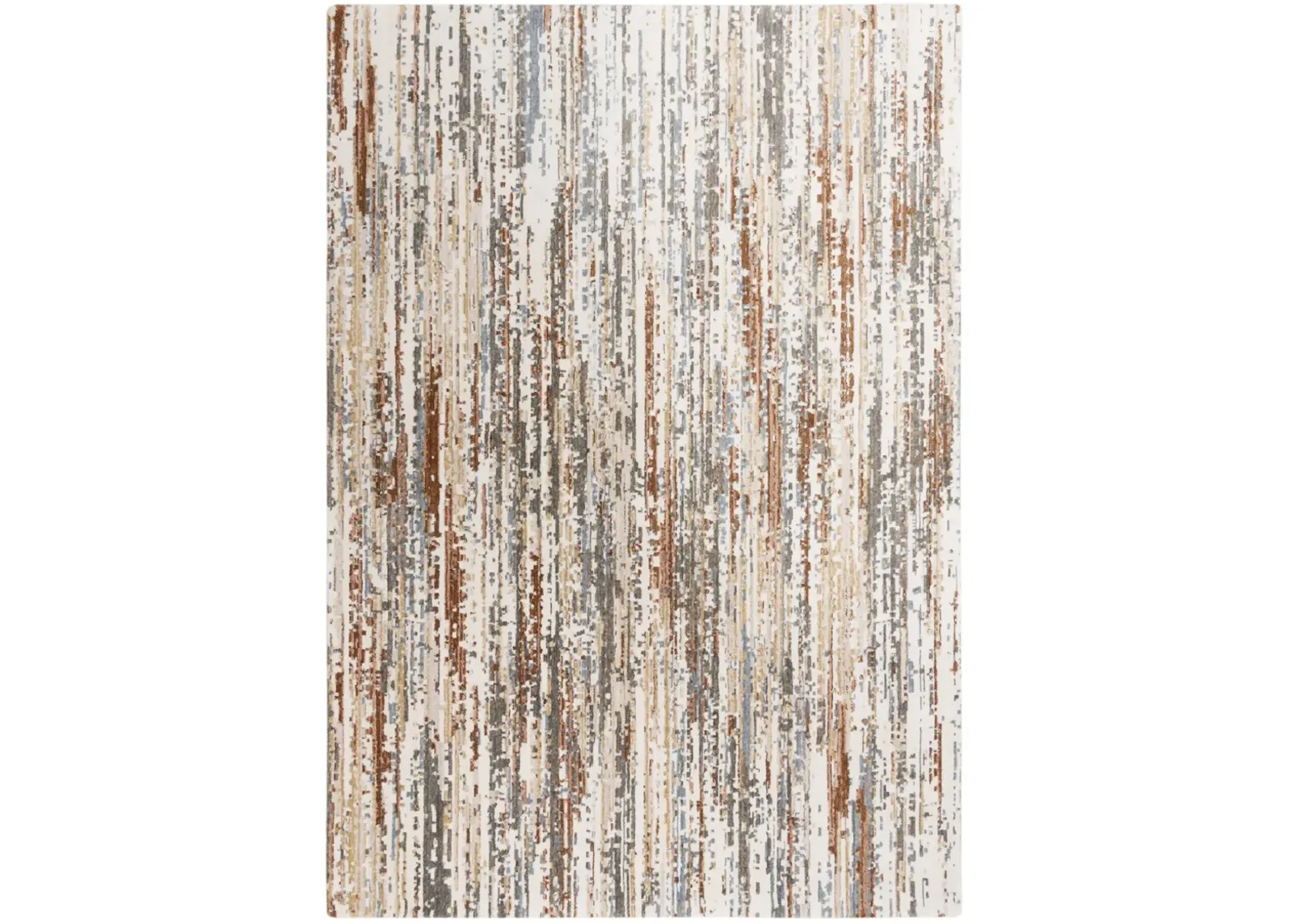 Jasper beige/Multi Abstract Recycled Polyester 10' x 13' Rectangle Rug