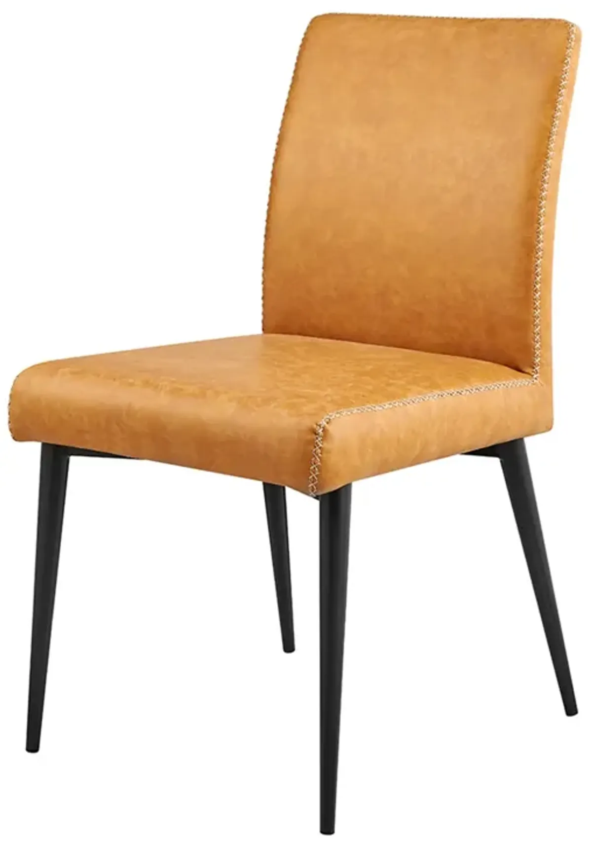 Kevin KD PU Dining Side Chair, Vintage Cedar 