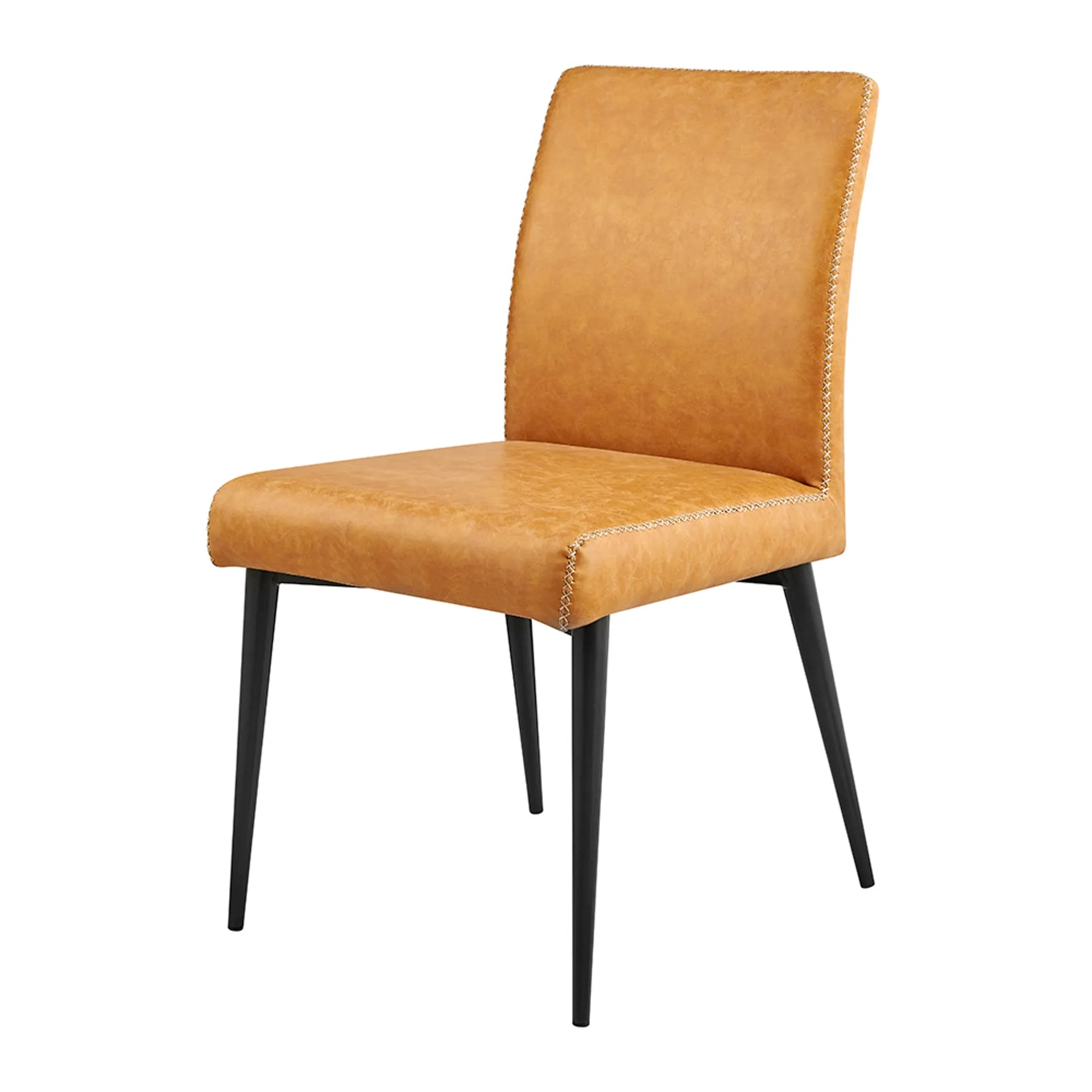 Kevin KD PU Dining Side Chair, Vintage Cedar 