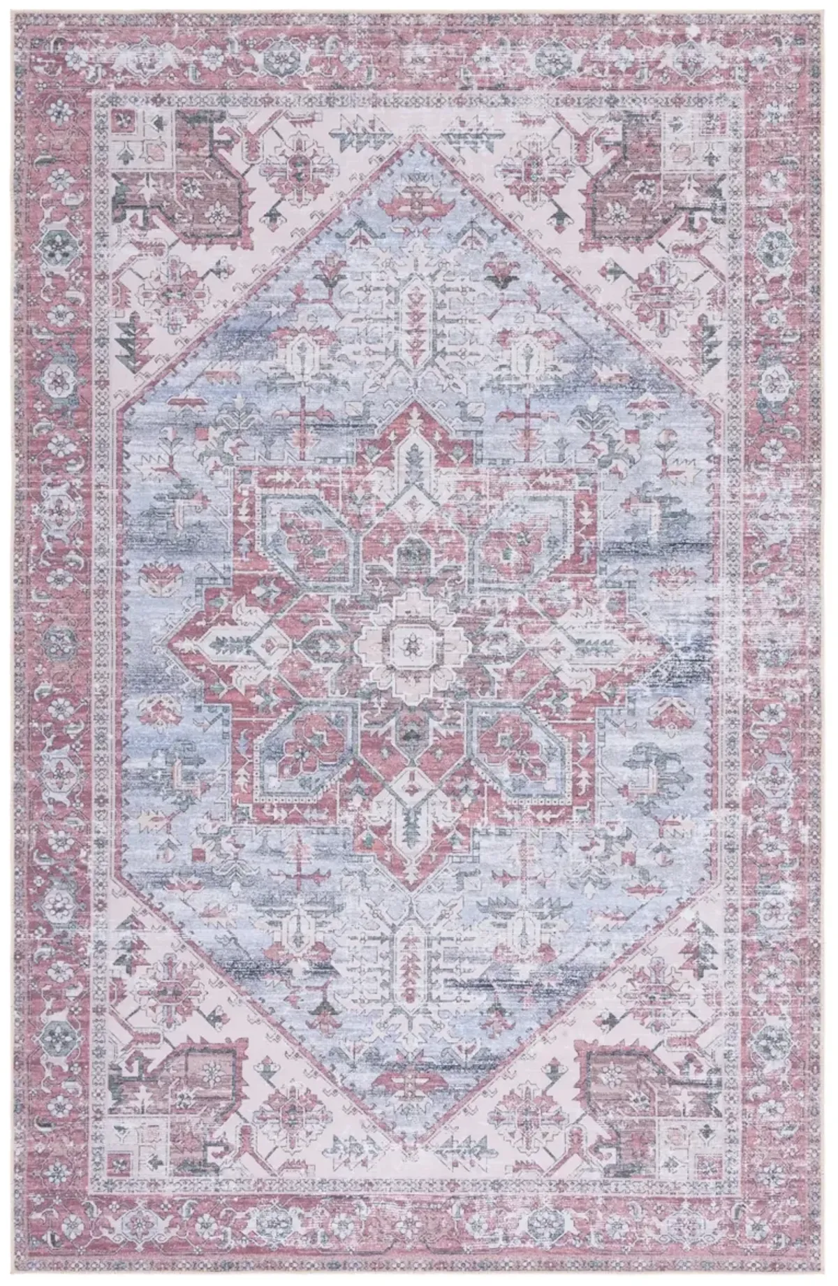 TUCSON 102 M/W S/R GREY BLUE  2'-6' x 4' Accent Rug