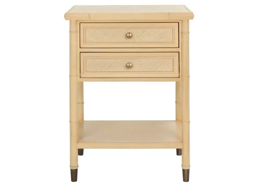 AHAB 2 DRAWER 1 SHELF ACCENT TABLE