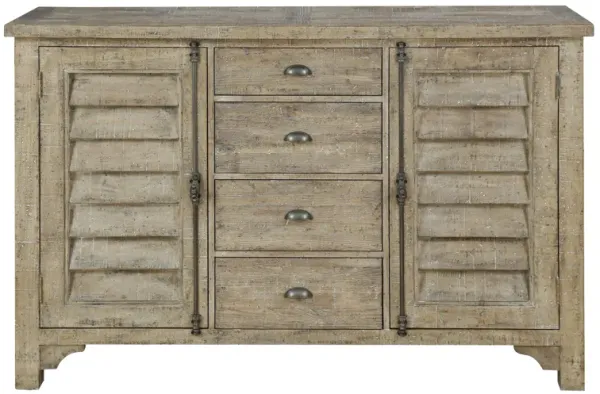 Interlude Louvred Door Buffet