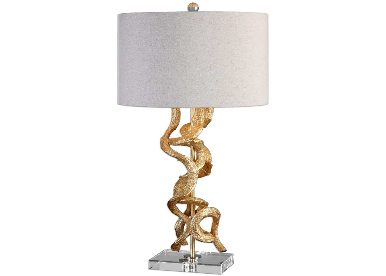 Twisted Vines Gold Table Lamp