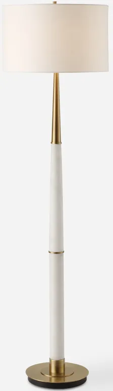 Faro White Marble Floor Lamp