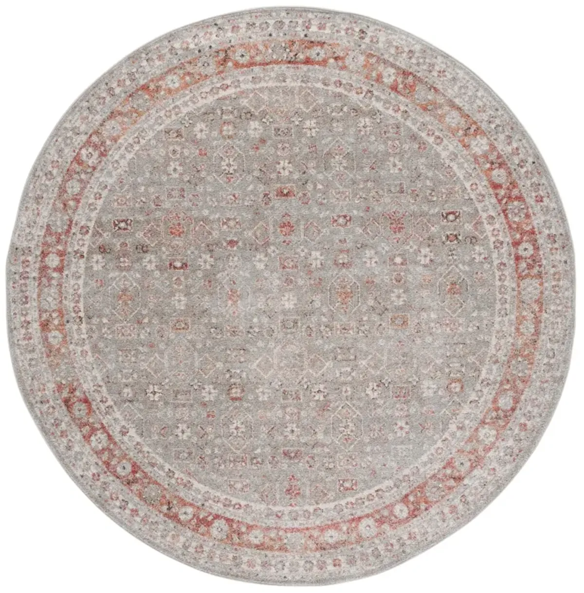 VINTAGE TABRIZ 202 GREY  6'-7' x 6'-7' Round Round Rug