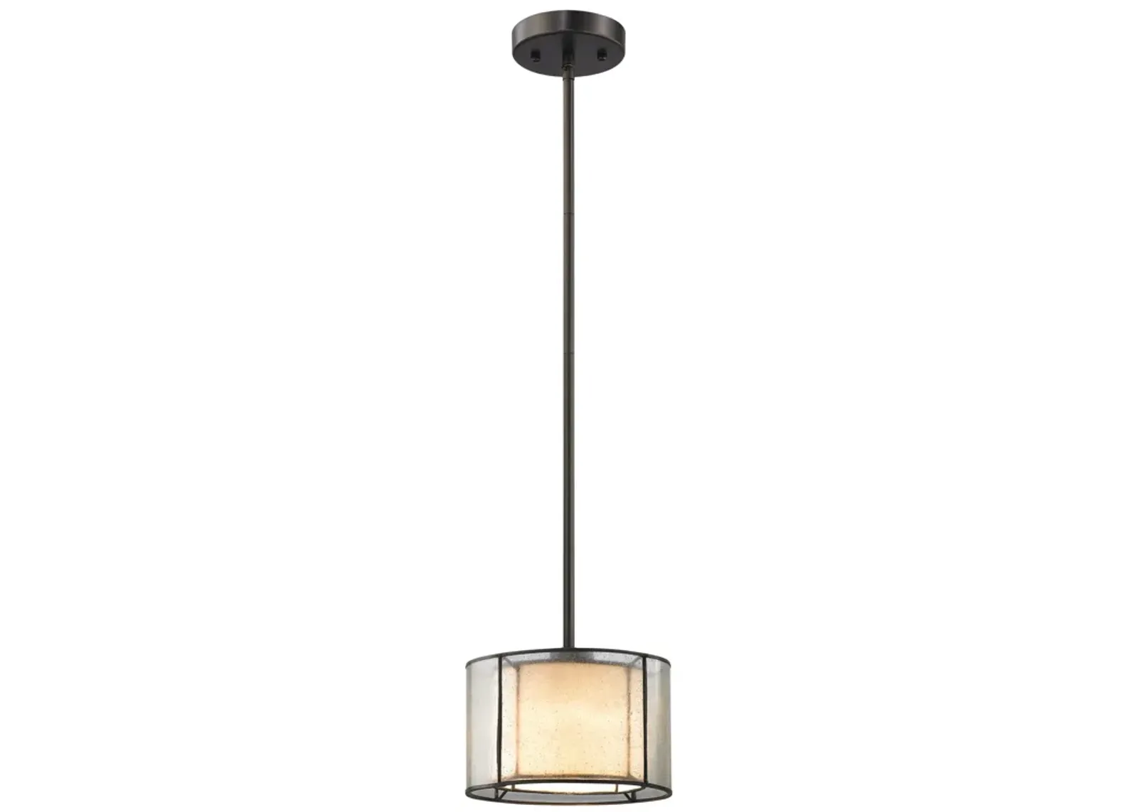 Mirage 8" Wide 1-Light Mini Pendant - Tiffany Bronze