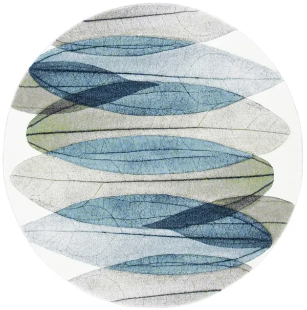 HOLLYWOOD 703 IVORY  4' x 4' Round Round Rug