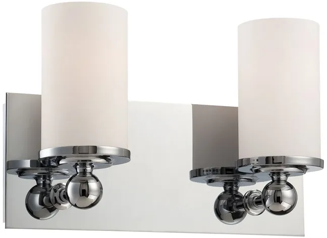 Adam 12.5" Wide 2-Light Vanity Light - Chrome