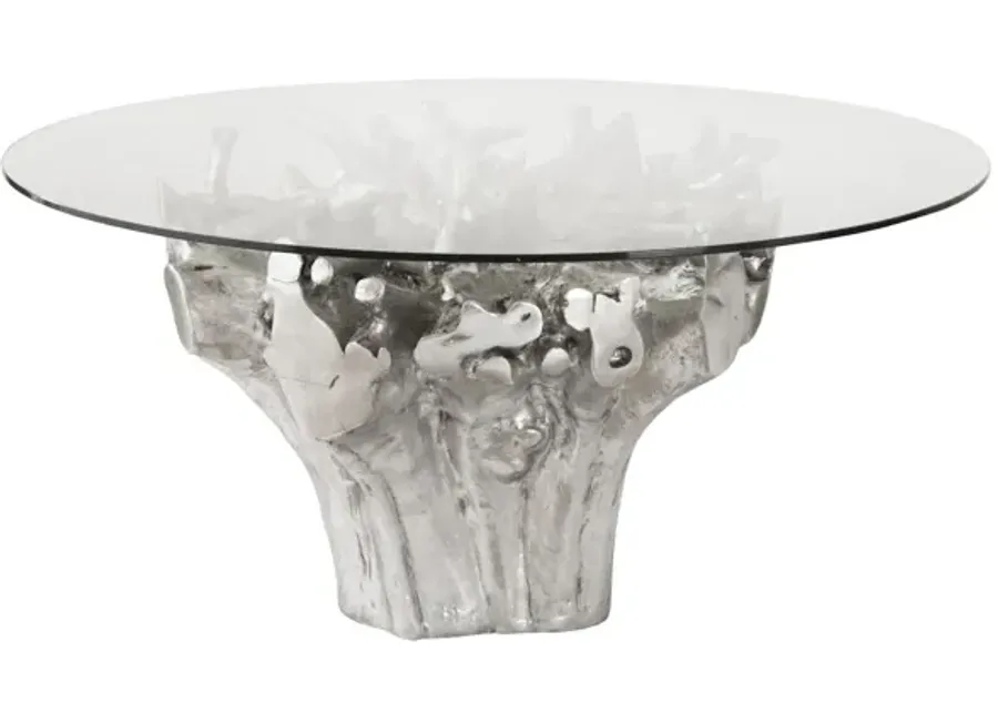 Root Silver Dining Table Base